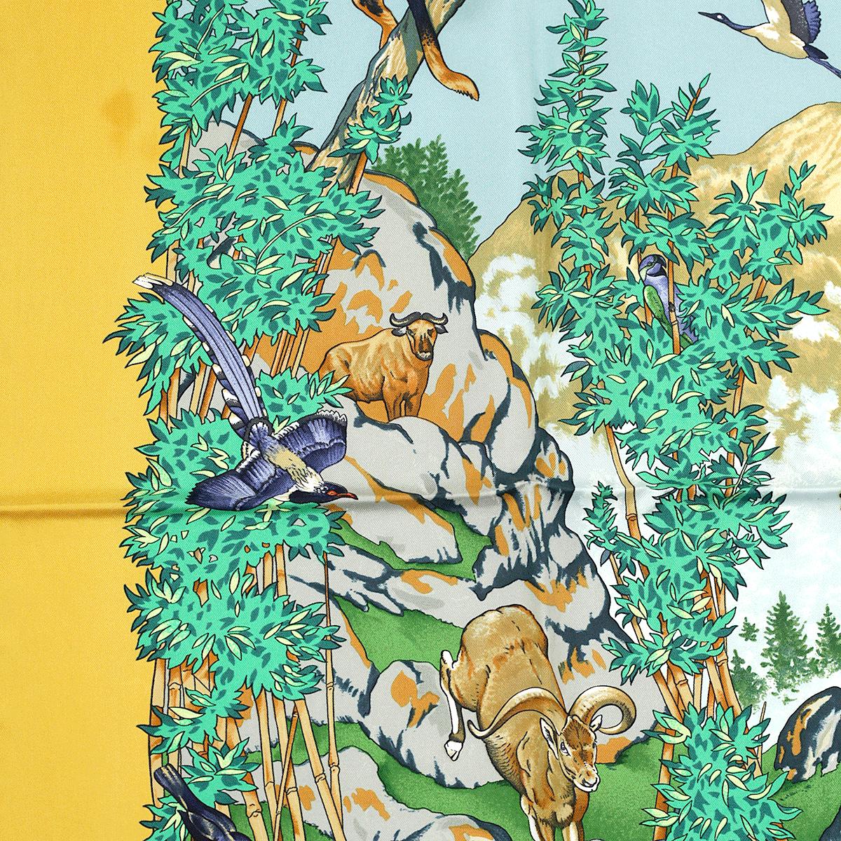 Hermes Scarf "Sichuan" by Robert Dallet 90cm Silk | Carre Foulard