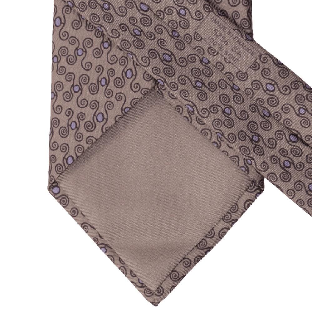 Hermes Men's Silk Tie H Geometric Pattern 5256 | Necktie Cravate