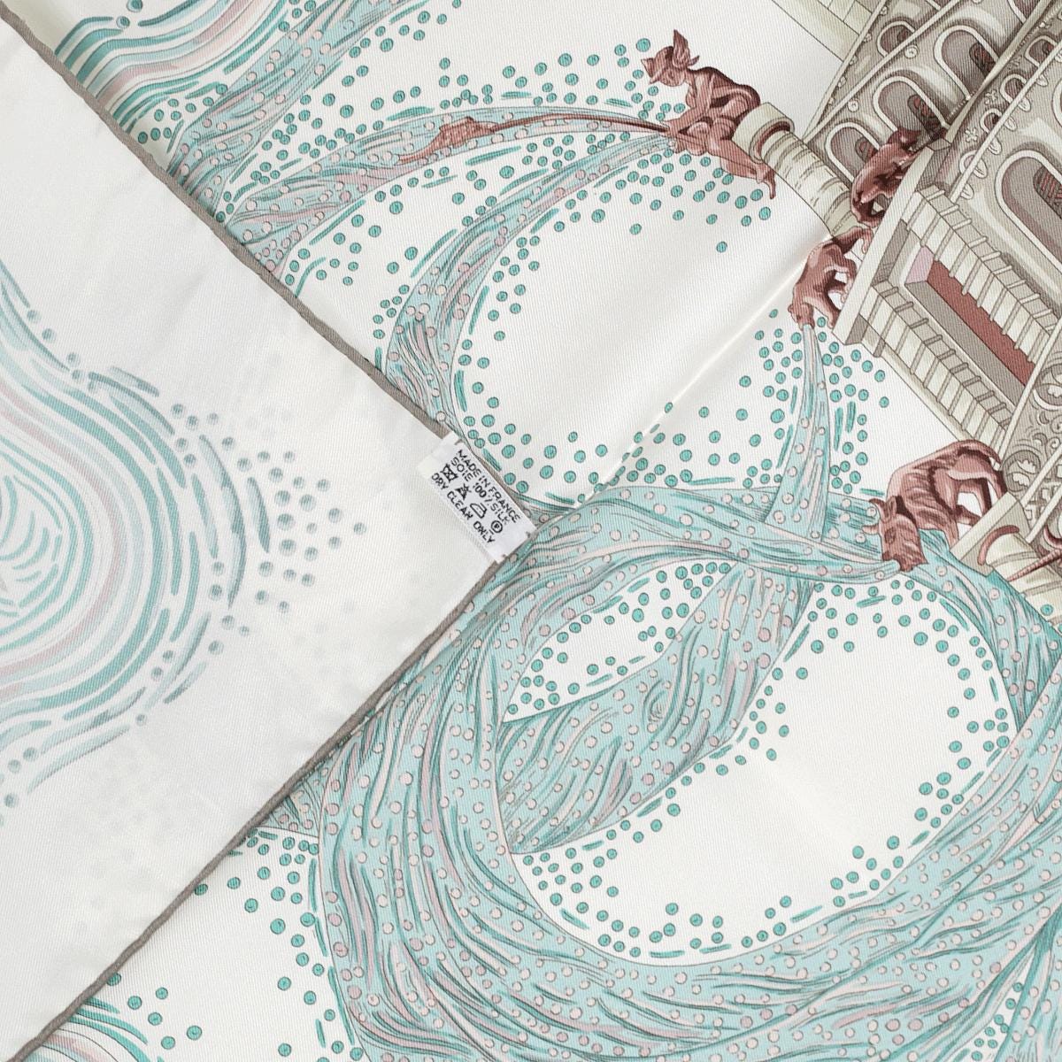 Hermes Scarf "Les Rivieres de Babel" by Annie Faivre 90cm Silk | Carre Foulard