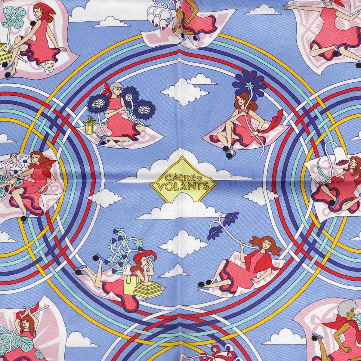 Hermes Scarf "Carres Volants" by Pierre Marie 70cm Silk | Carre Foulard