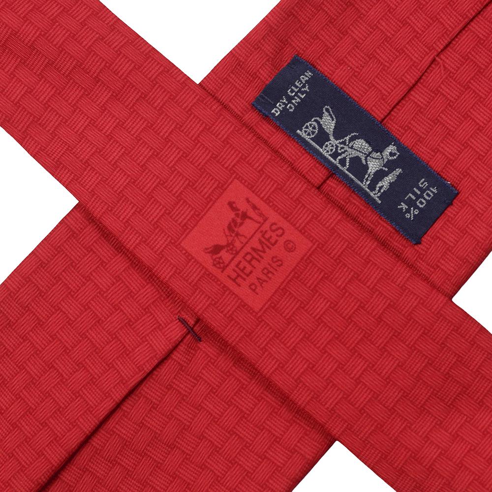 Hermes Men's Silk Tie Geometric Pattern 5419 | Necktie Cravate