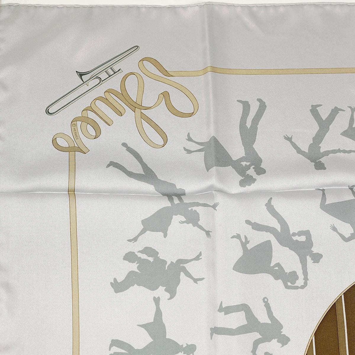 Hermes Scarf "Boogie Woogie" by Sophie Koechlin 90cm Silk