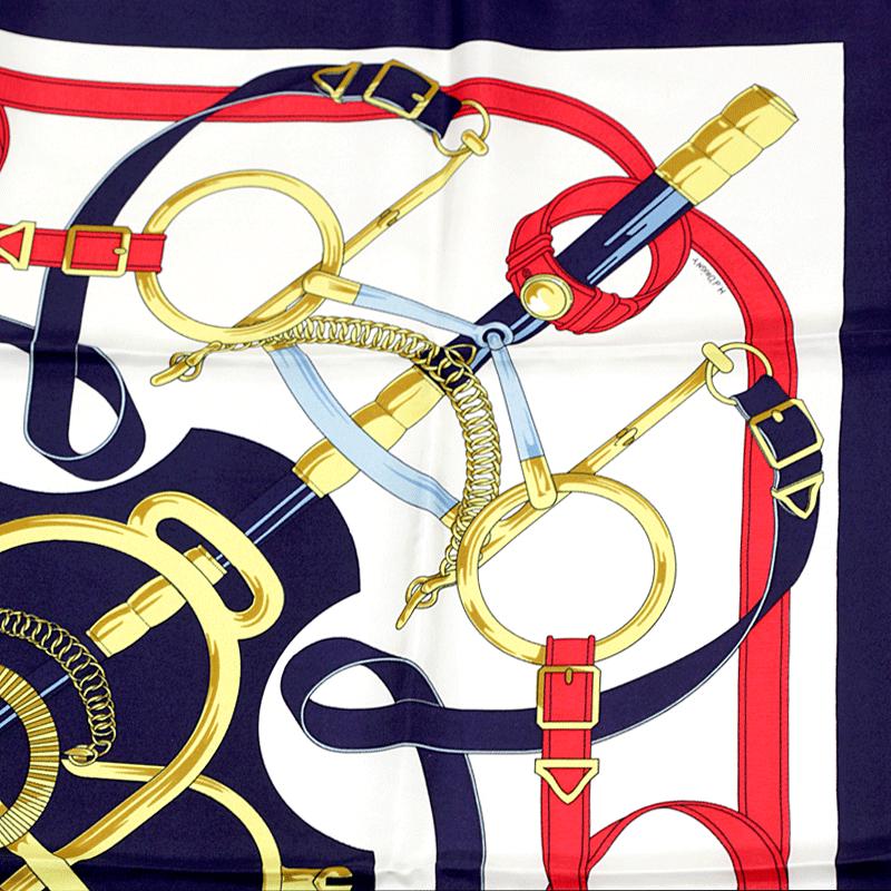 Hermes Scarf "Eperon d'Or" by Henri d'Origny 90cm Silk