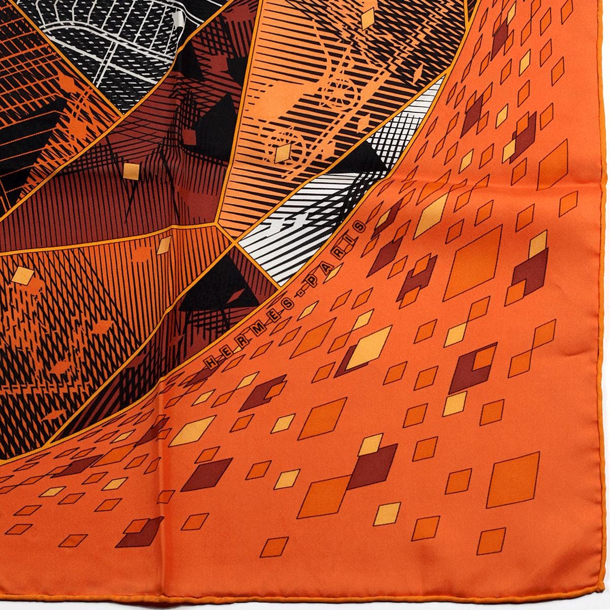 Hermes Scarf "Faubourg by Night" by Benoit Pierre Emery 90cm Silk | Carre Foulard