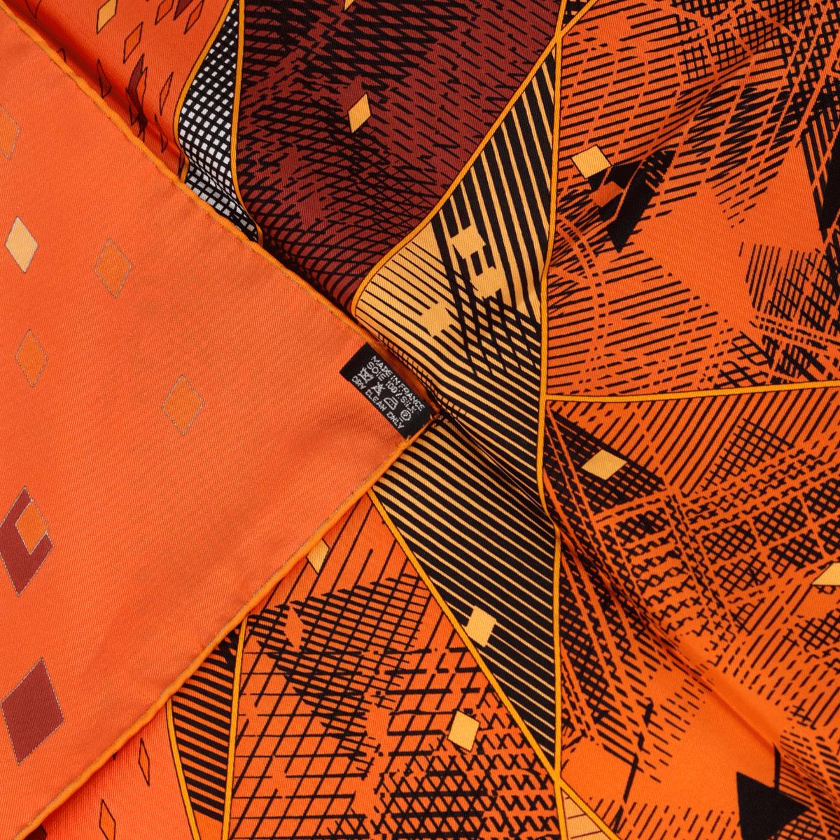 Hermes Scarf "Faubourg by Night" by Benoit Pierre Emery 90cm Silk | Carre Foulard