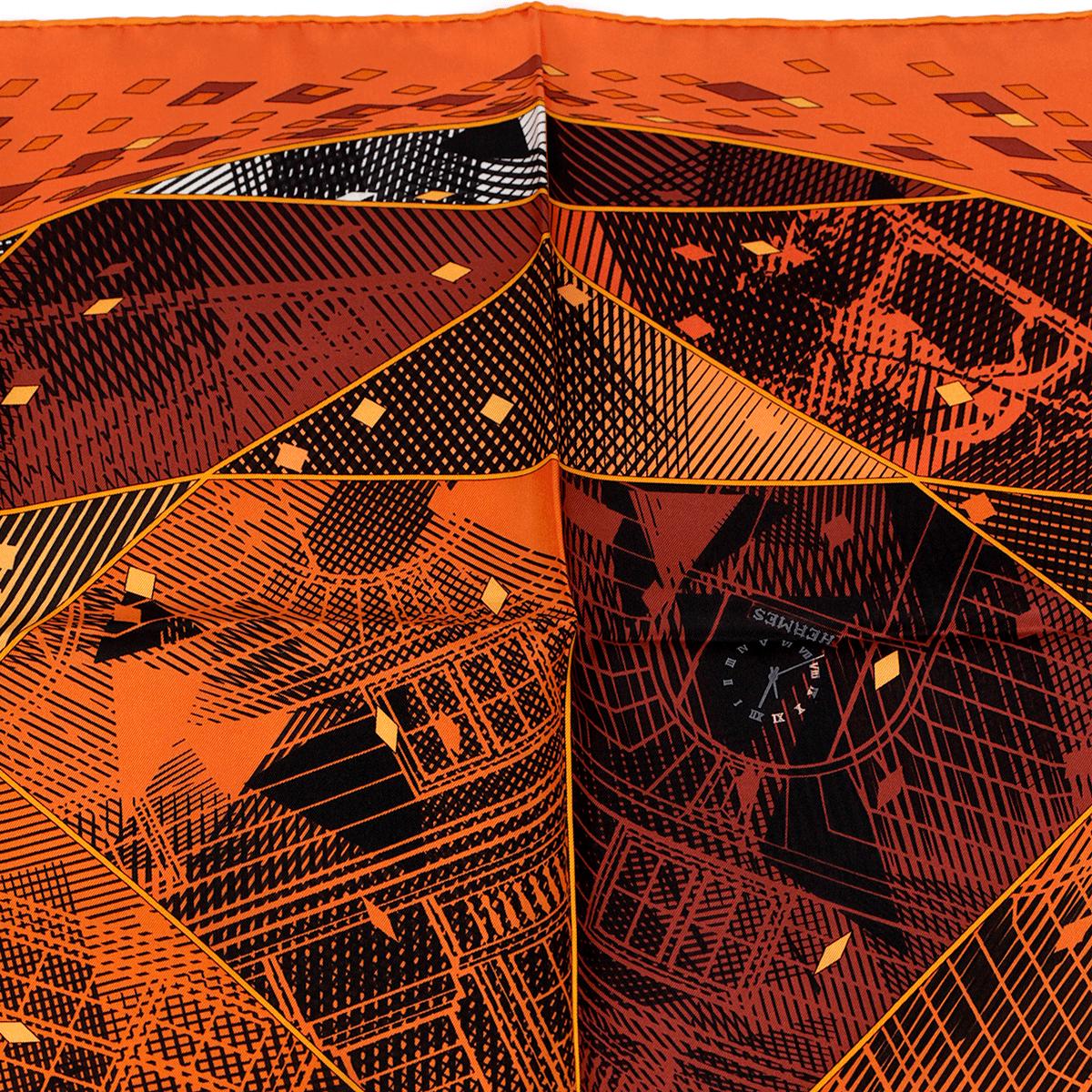 Hermes Scarf "Faubourg by Night" by Benoit Pierre Emery 90cm Silk | Carre Foulard