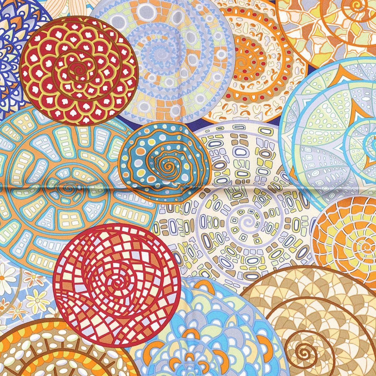 Hermes Scarf "Reves d'Escargots" by Christine Henry 90cm Silk | Carre Foulard