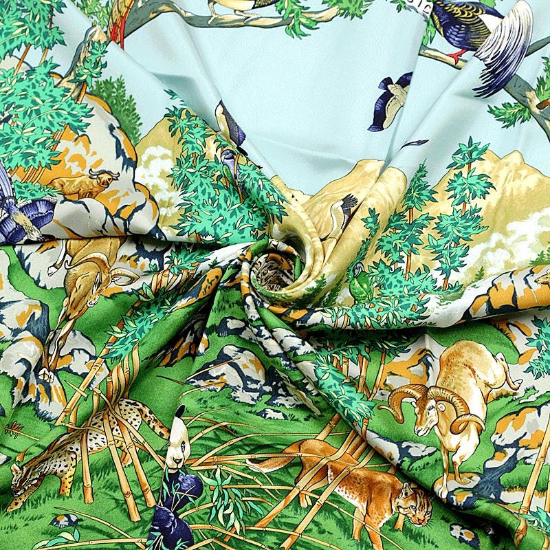 Hermes Scarf "Sichuan" by Robert Dallet 90cm Silk | Carre Foulard