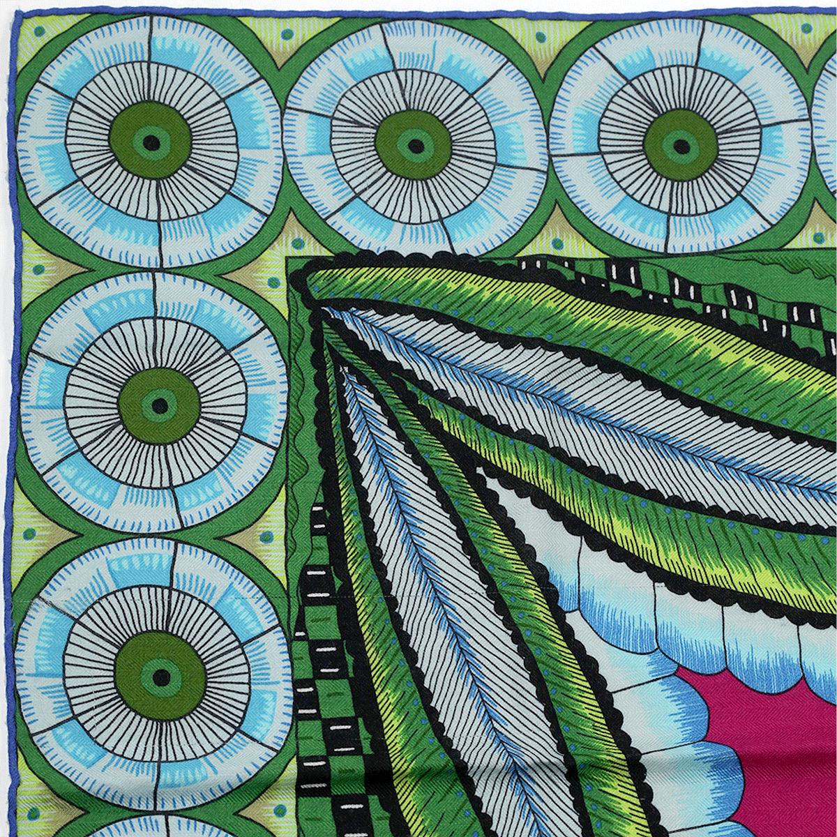 Hermes Cashmere Shawl 140cm "Savana Dance" by Ardmore Artists | Scarf Carre Foulard