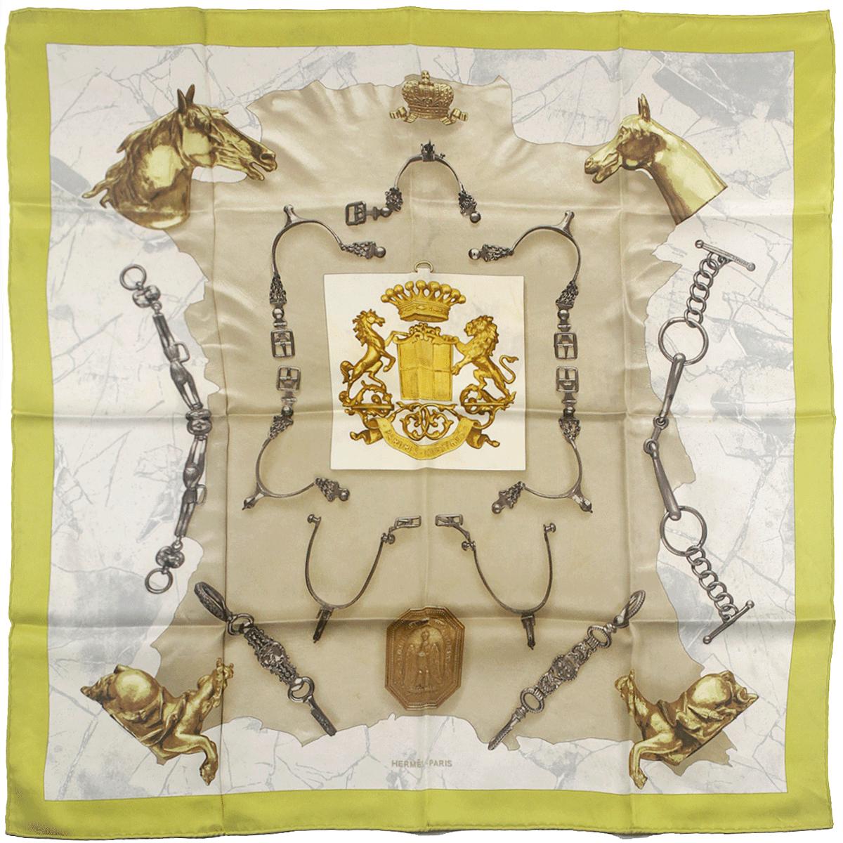 Hermes Scarf "Parures Equestres" by Henri d'Origny 70cm Silk | Foulard Carre