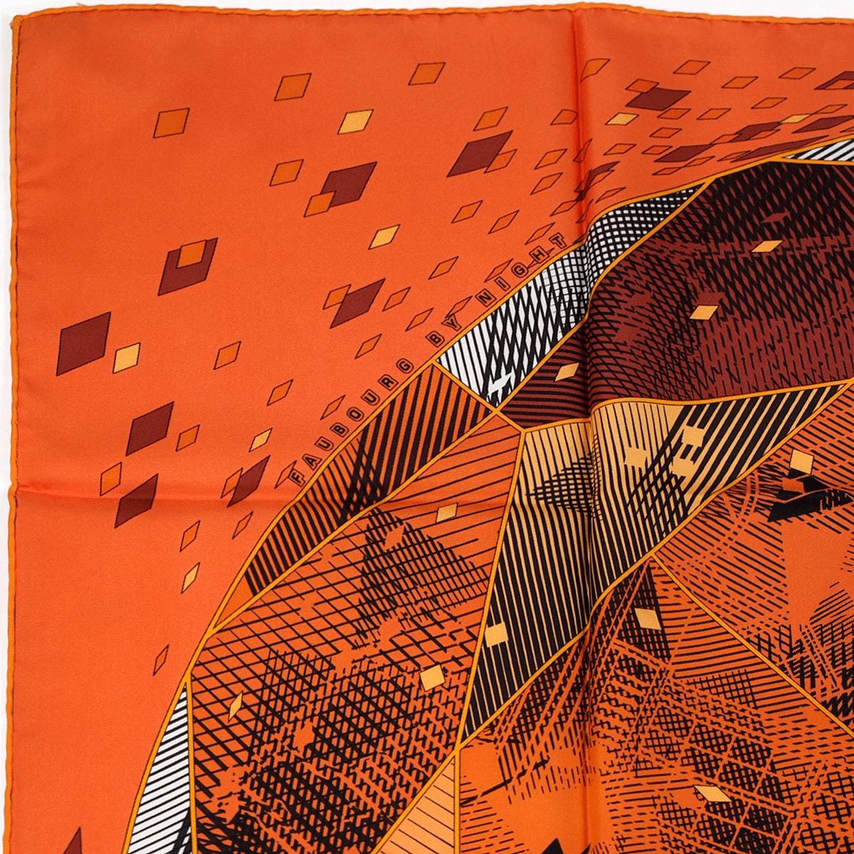 Hermes Scarf "Faubourg by Night" by Benoit Pierre Emery 90cm Silk | Carre Foulard