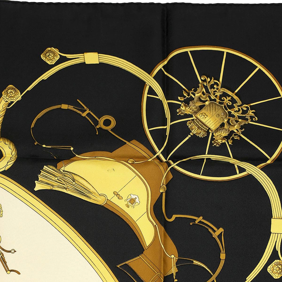 Hermes Scarf "Springs" by Philippe Ledoux Vintage 90cm Silk | Foulard Carre