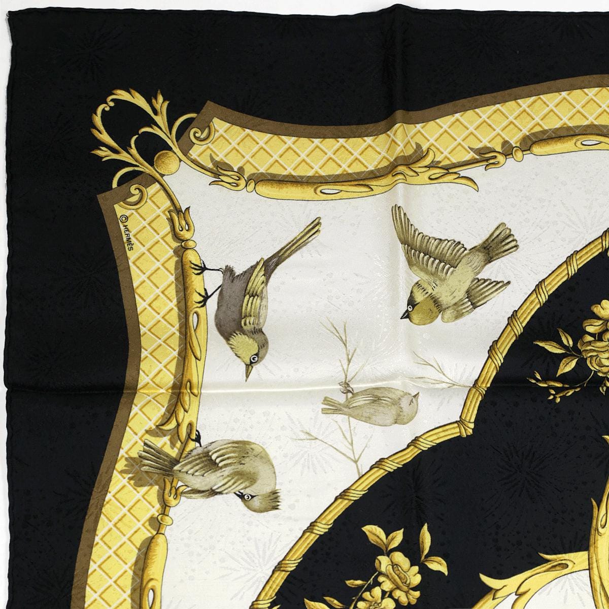 Hermes Scarf "La Cle des Champs" by Francoise Faconnet 90cm Silk Jacquard | Carre Foulard