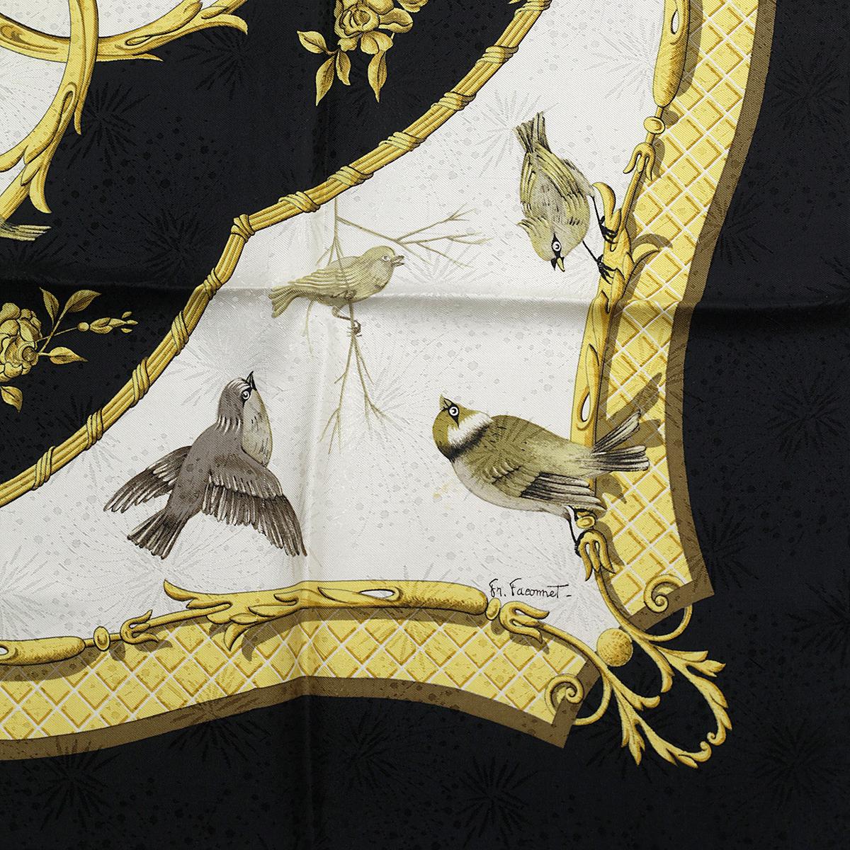 Hermes Scarf "La Cle des Champs" by Francoise Faconnet 90cm Silk Jacquard | Carre Foulard