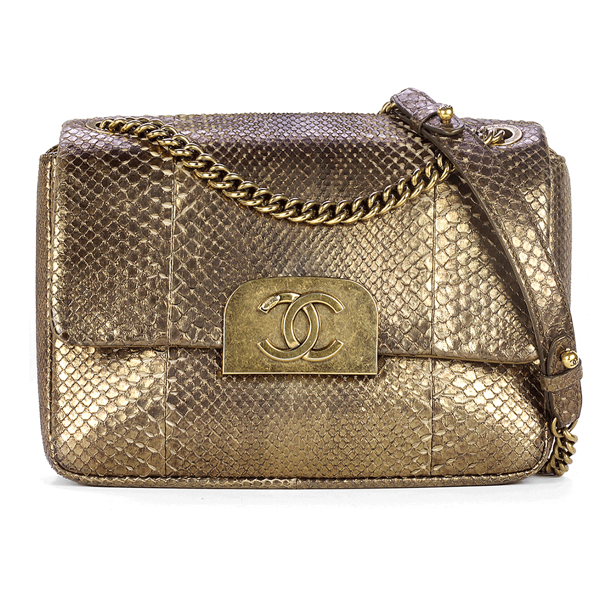 Python skin chanel bag hotsell