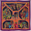 Hermes Scarf "Danse du Cheval Marwari" by Annie Faivre 140cm Cashmere Shawl