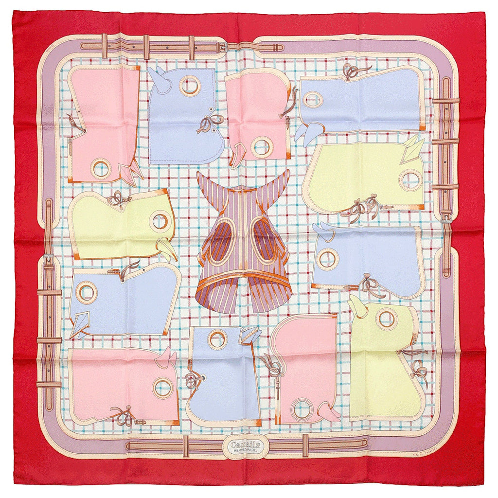 Hermes Scarf "Camails" by Francoise De La Perriere 90cm Silk | Carre Foulard NIB