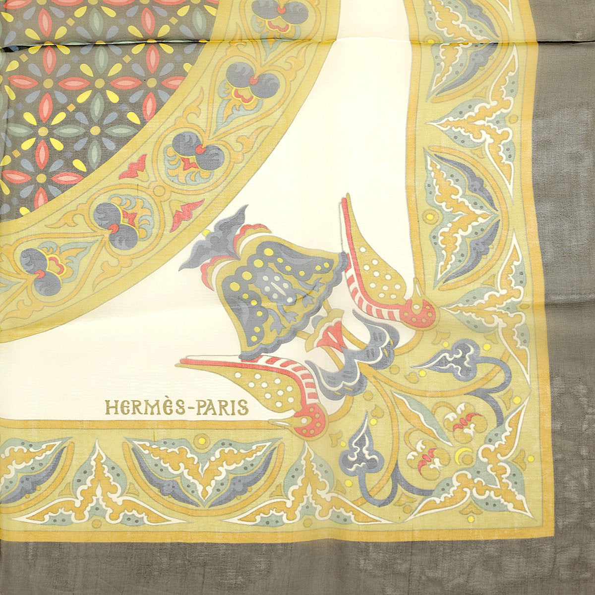 Hermes Scarf &quot;Ciels Byzantins&quot; by Julia Abadie 140cm Mousseline Chiffon Silk | Carre Foulard