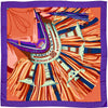 Hermes Cashmere Shawl 140cm GM "Cuirs du Desert II" by Françoise De La Perriere | Scarf Carre Foulard