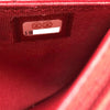 Chanel Bag Wallet on Chain (WOC) Red Quilted Lambskin Leather with Silver Hardware