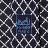 Hermes Men's Silk Tie Geometric Pattern 5142