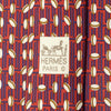 Hermes Men's Silk Tie Geometric Pattern 5617