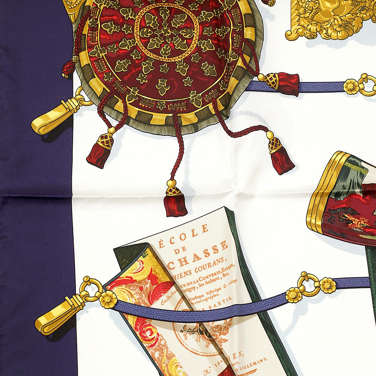 Hermes Scarf &quot;Memoire d&#39;Hermes&quot; by Caty Latham 90cm Silk | Foulard Carre