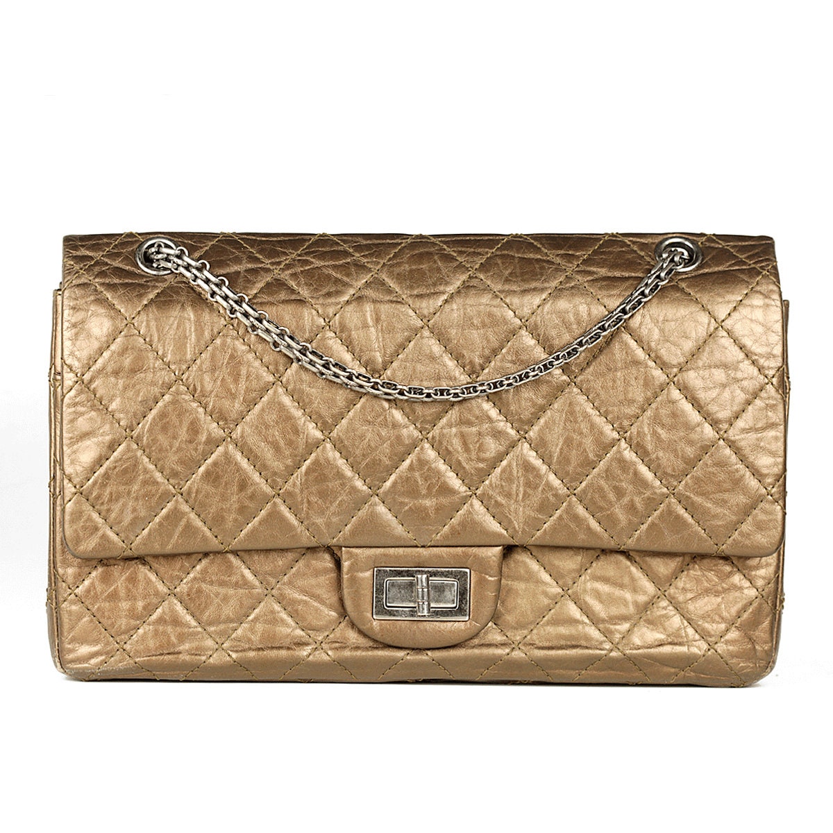 Chanel Boy Bag Quilted Goatskin and Patent Leather Medium Duo Ruthenium  Hardware