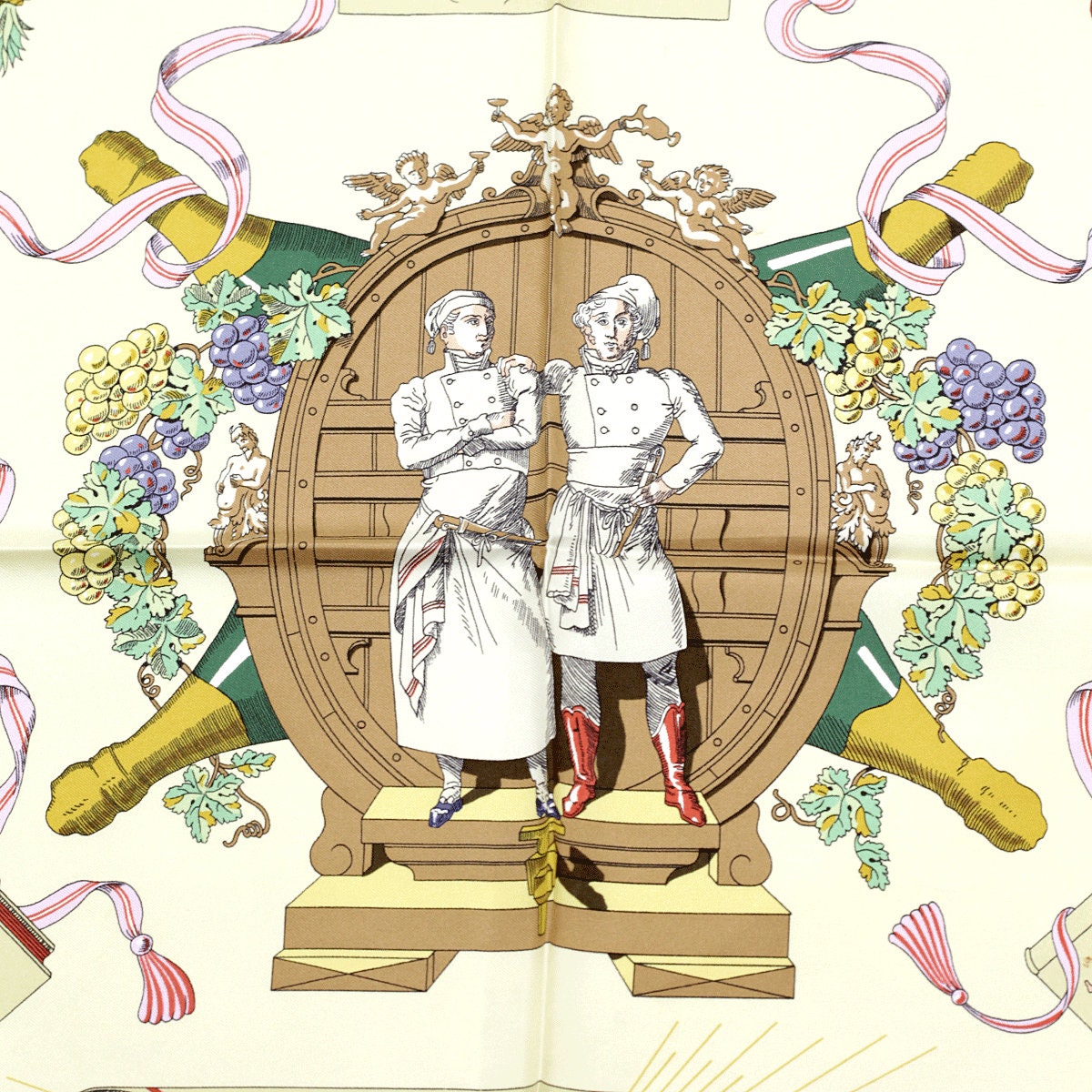 Hermes Scarf "A la Gloire de la Cuisine Francaise" by Philippe Dumas 90cm Silk | Carre Foulard