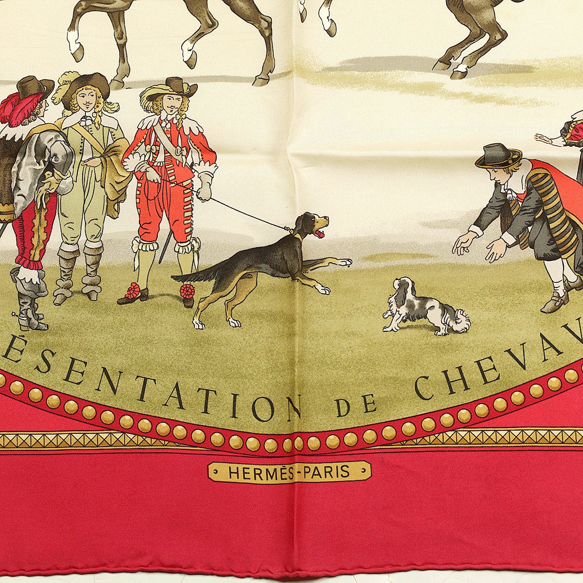 Hermes Scarf "La Presentation de Chevaux" by Philippe Ledoux 90cm Silk | Carre Foulard