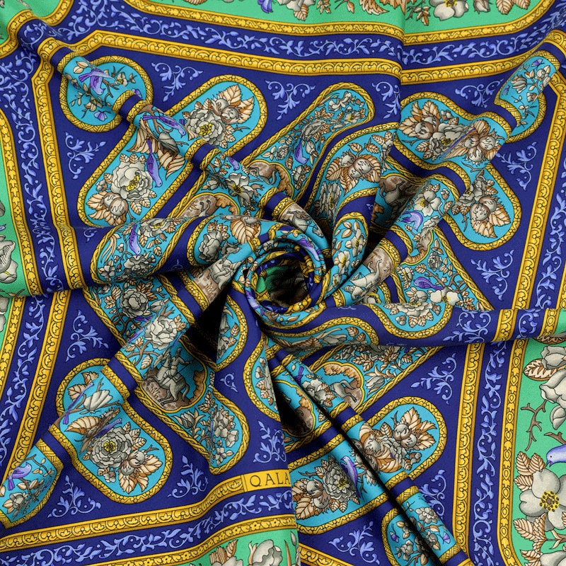 Hermes Scarf "Qalamdan" by Catherine Baschet 90cm Silk | Foulard Carre