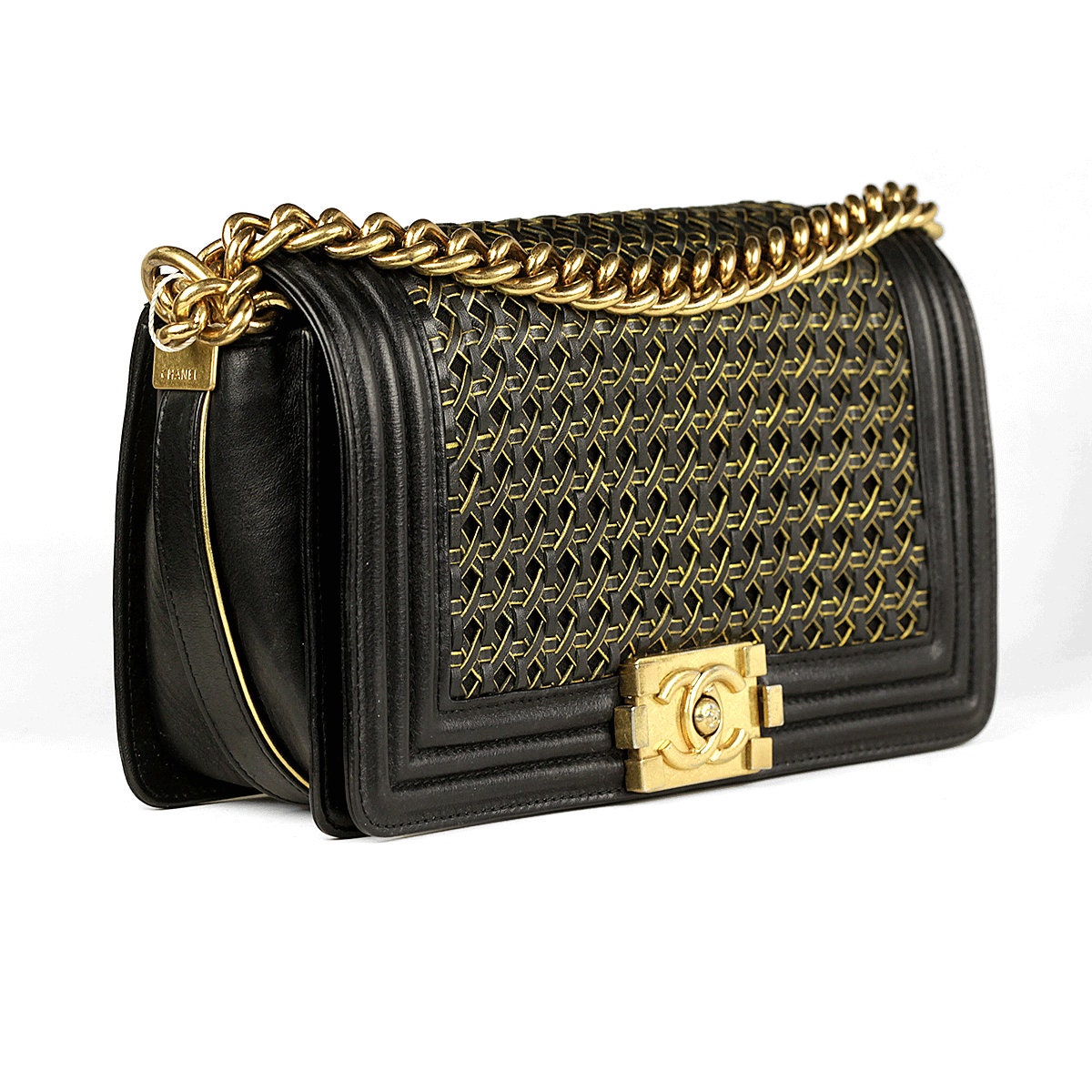 Sac chanel boy shops noir