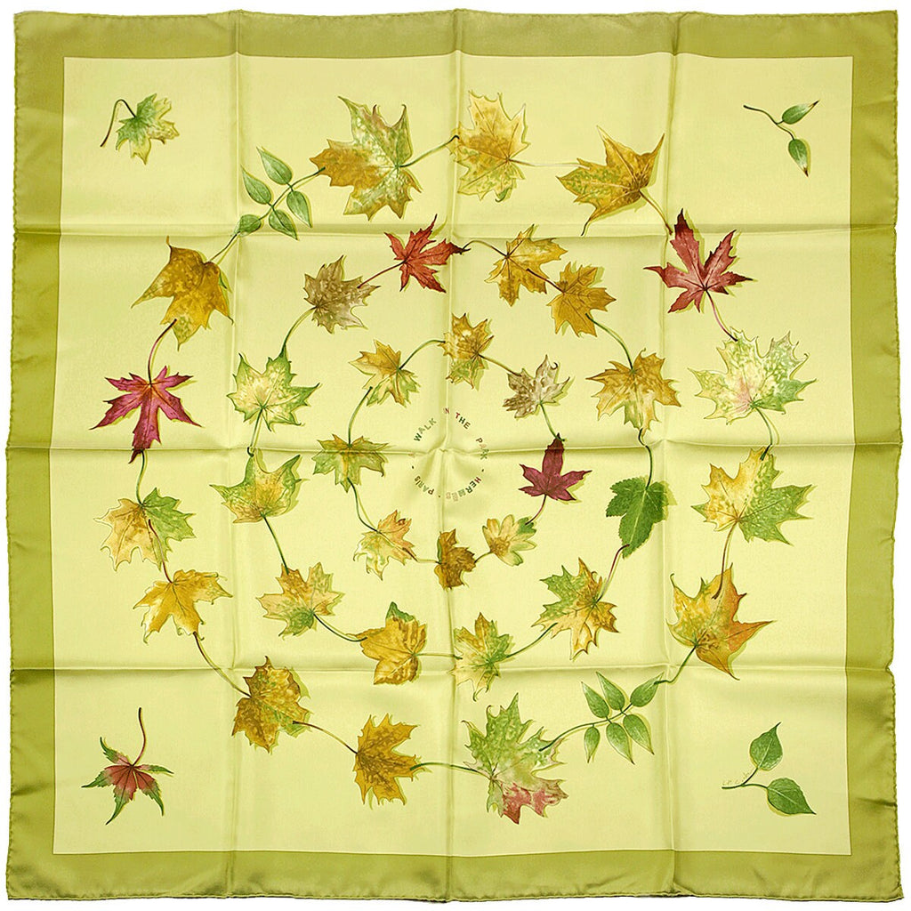 Hermes Scarf "Walk in the Park" by Leigh P. Cook 90cm Silk | Carre Foulard