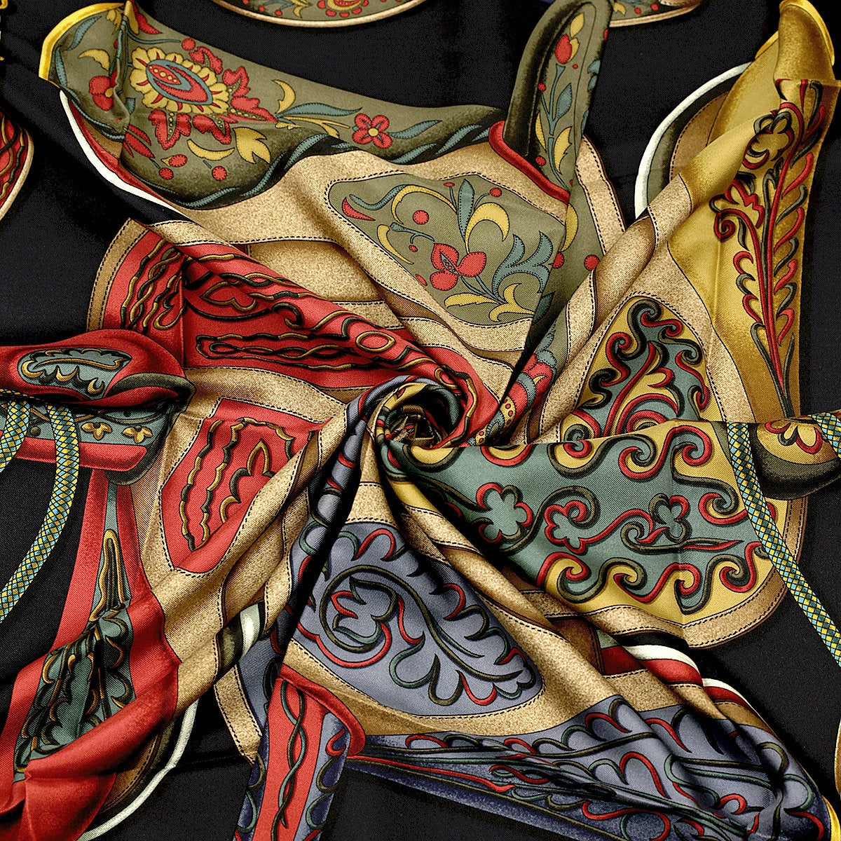 Hermes Scarf "Festival" by Henri d'Origny 90cm Silk | Carre Foulard