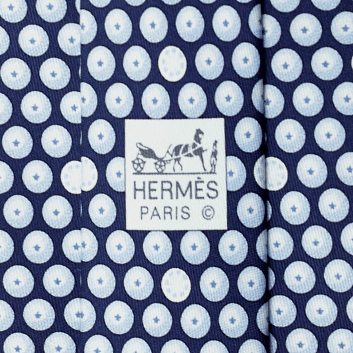 Hermes Men's Silk Tie Whimsical Citrus Pattern 5300
