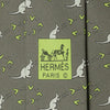Hermes Men's Silk Tie Whimsical Kangaroo Pattern 7994 | Necktie Cravate