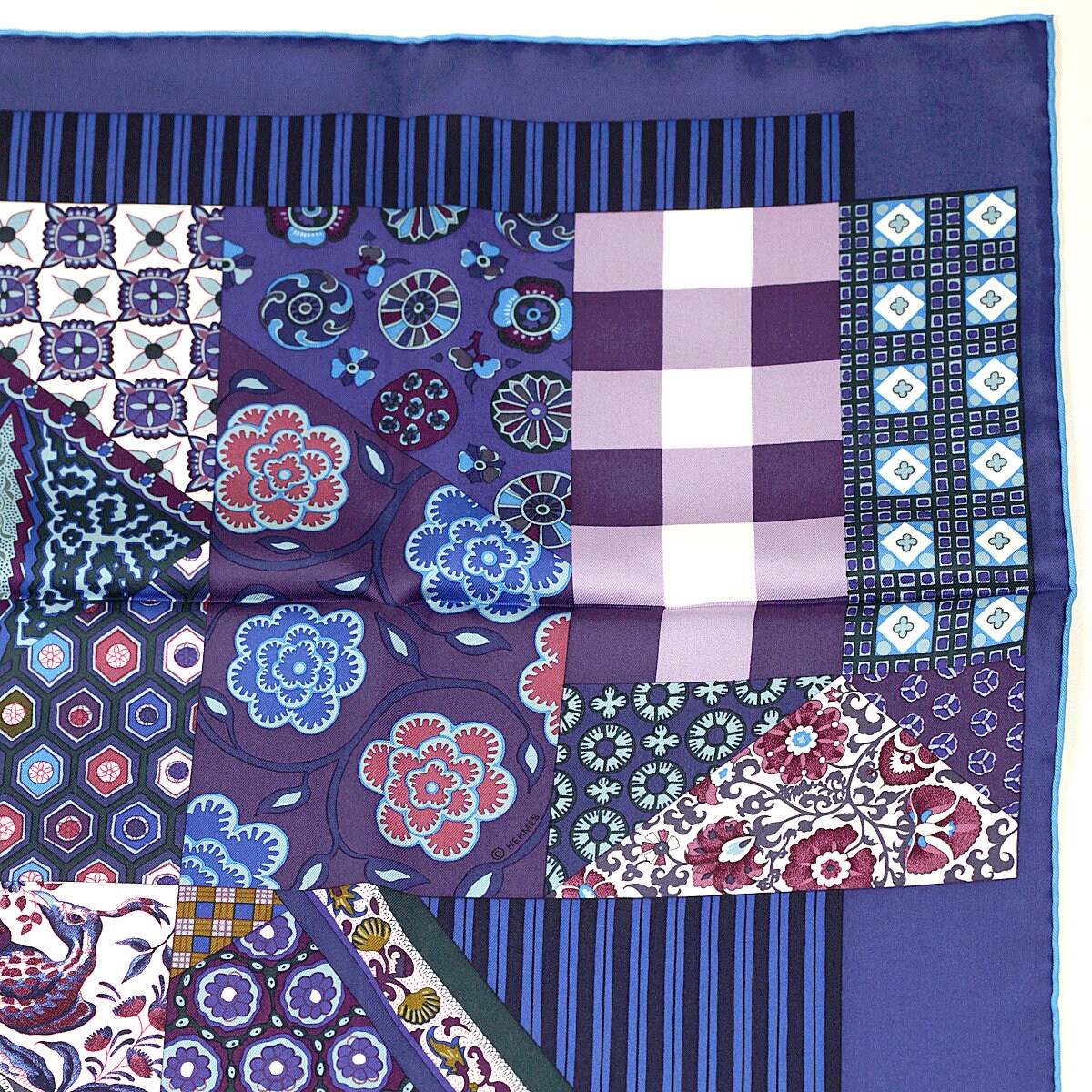 Hermes Scarf "L'Art du Sarasa" by Aline Honore 90cm Silk | Carre Foulard