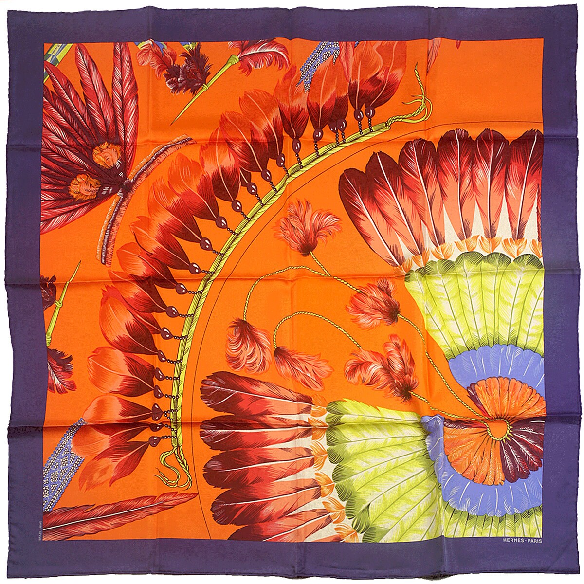 Hermes Scarf brazil by Laurence Bourthoumieux 90cm -  Sweden