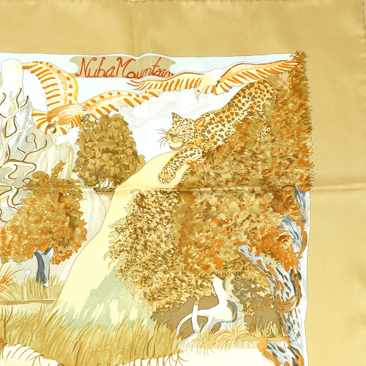 Hermes Scarf "Nuba Mountain" by Sefedin Kwumi 90cm Silk | Carre Foulard