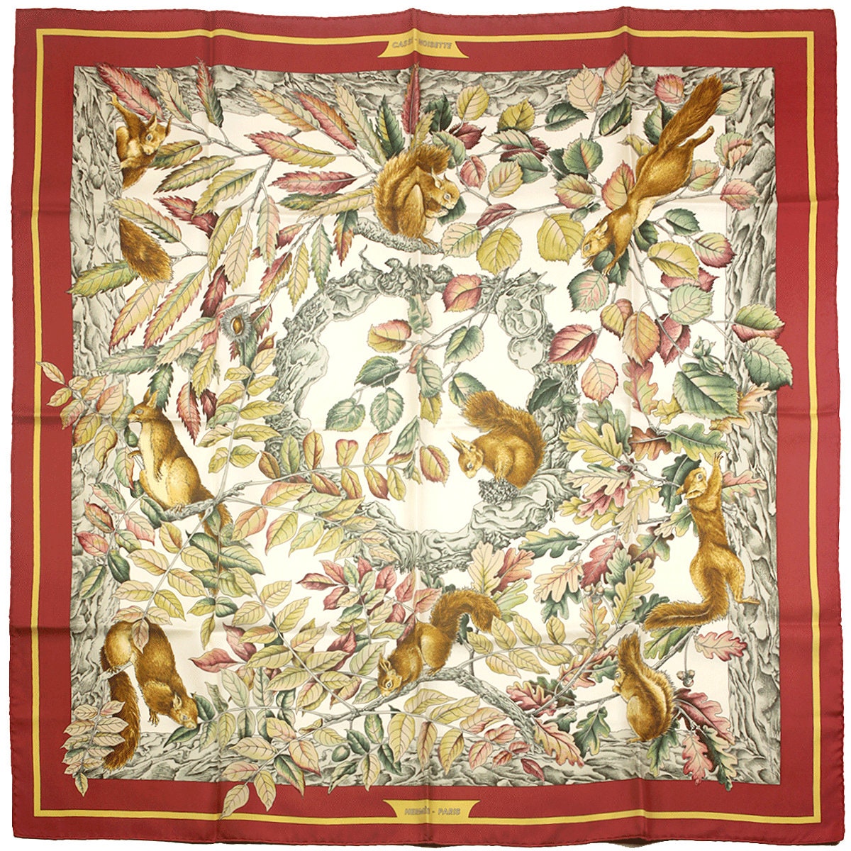 Hermes Scarf "Casse Noisette" by Antoine De Jacquelot 90cm Silk | Carre Foulard