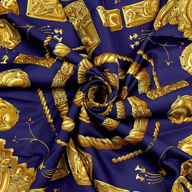 Hermes Scarf "Ors Nomades" by Annie Faivre 90cm Silk | Carre Foulard