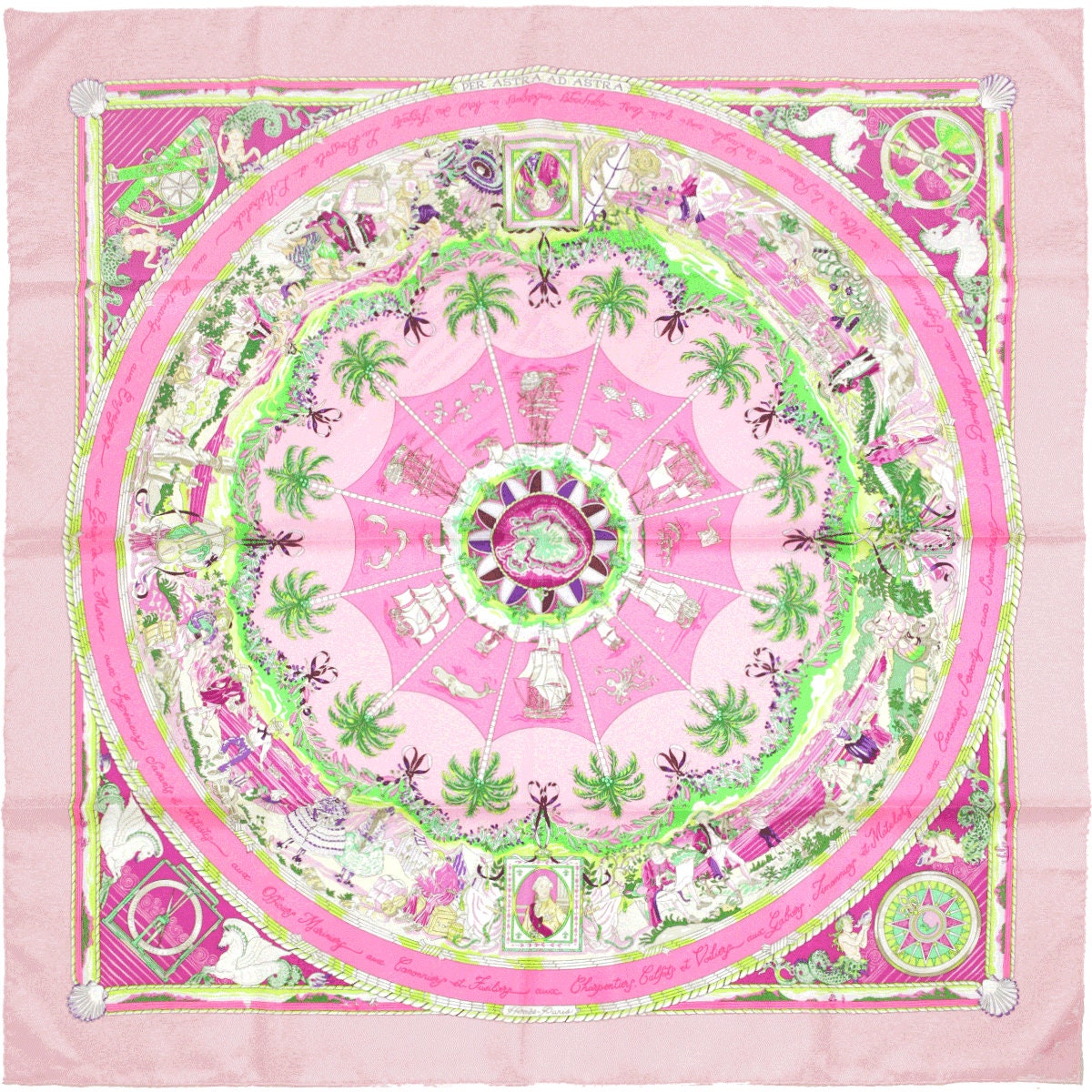 Hermes Scarf "Per Astra Ad Astra" by Sandra Laroche 90cm Silk | Carre Foulard