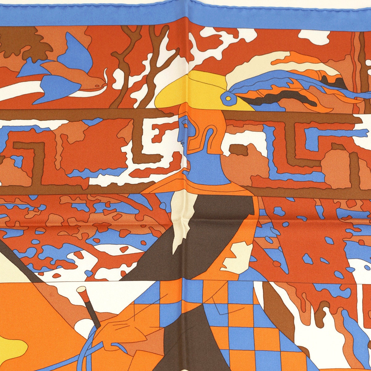 Hermes Scarf "Dix Cavaliers" by Cyrille Diatkine 90cm Silk | Foulard Carre