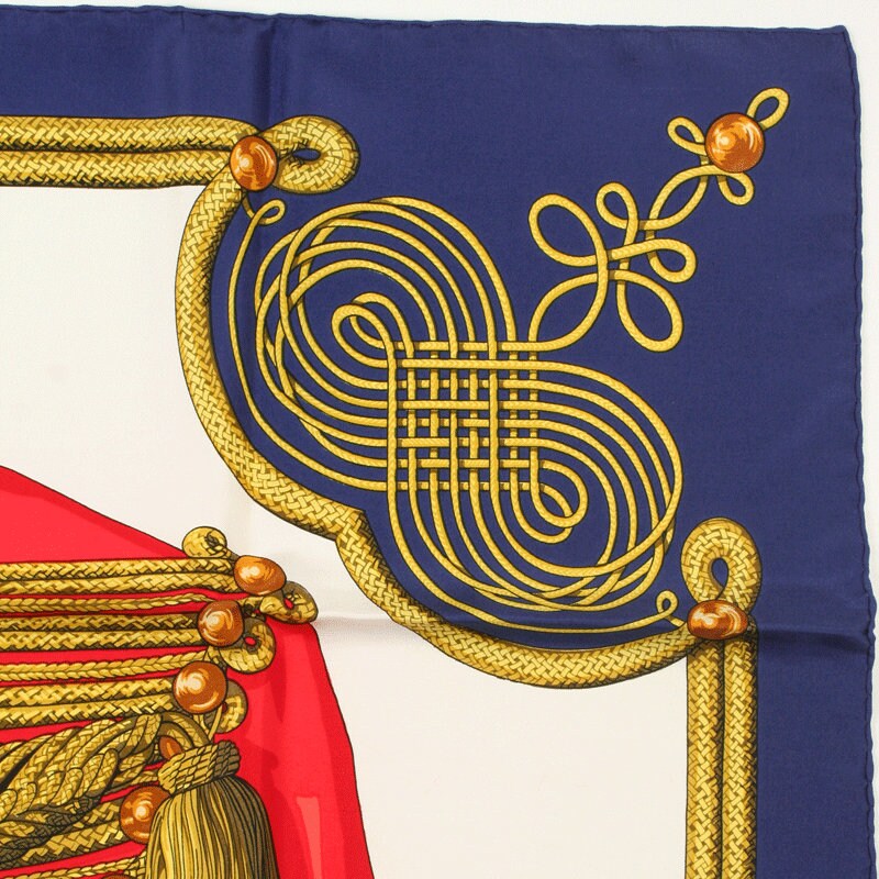 Hermes Scarf "Brandebourgs" by Caty Latham 90cm Silk | Foulard Carre