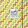 Hermes Men's Silk Tie Whimsical Snakes Pattern 5575 | Necktie Cravate
