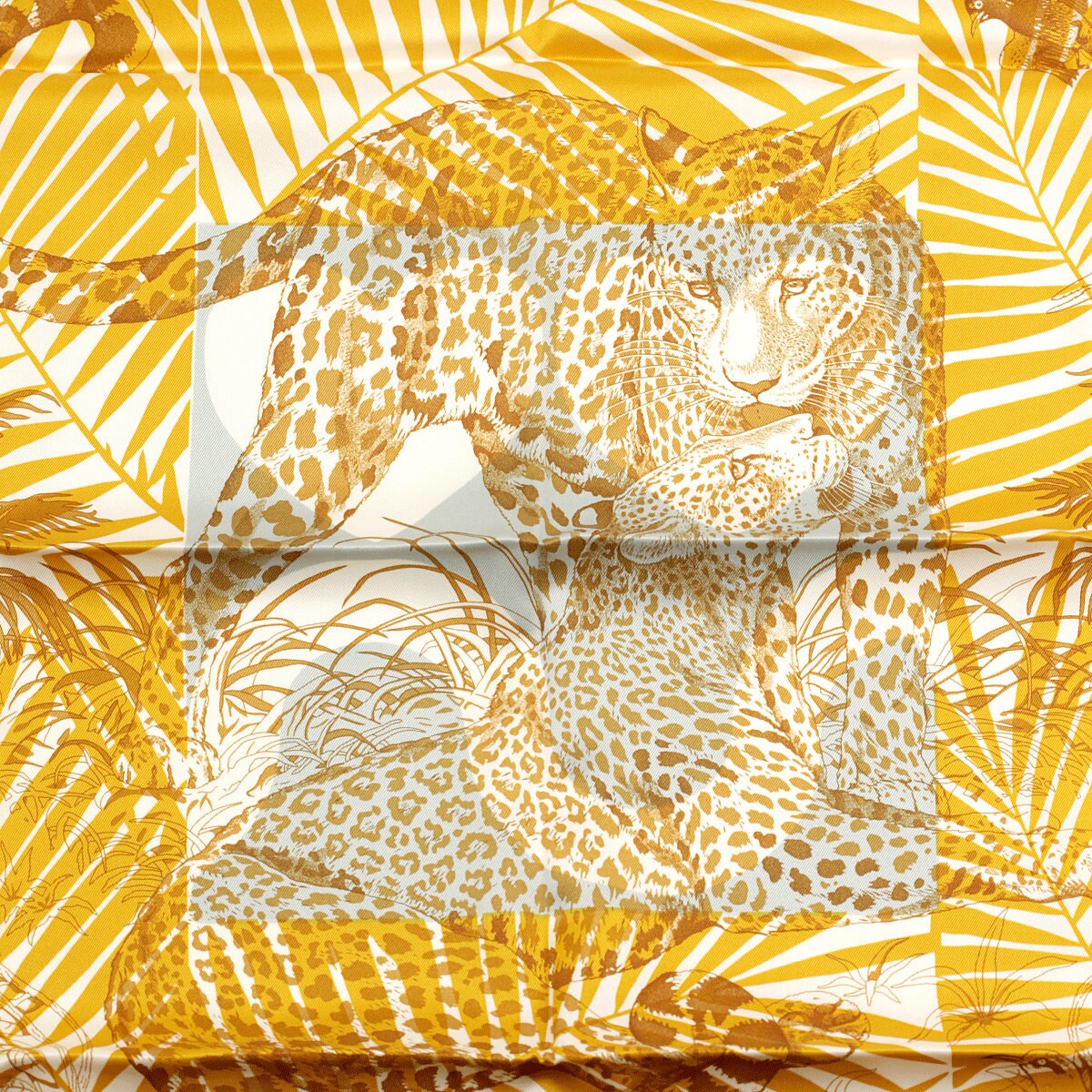 Hermes Scarf "Jungle Love au Tampon" by Robert Dallet and Giancarlo Pagni 70cm Silk | Foulard Carre