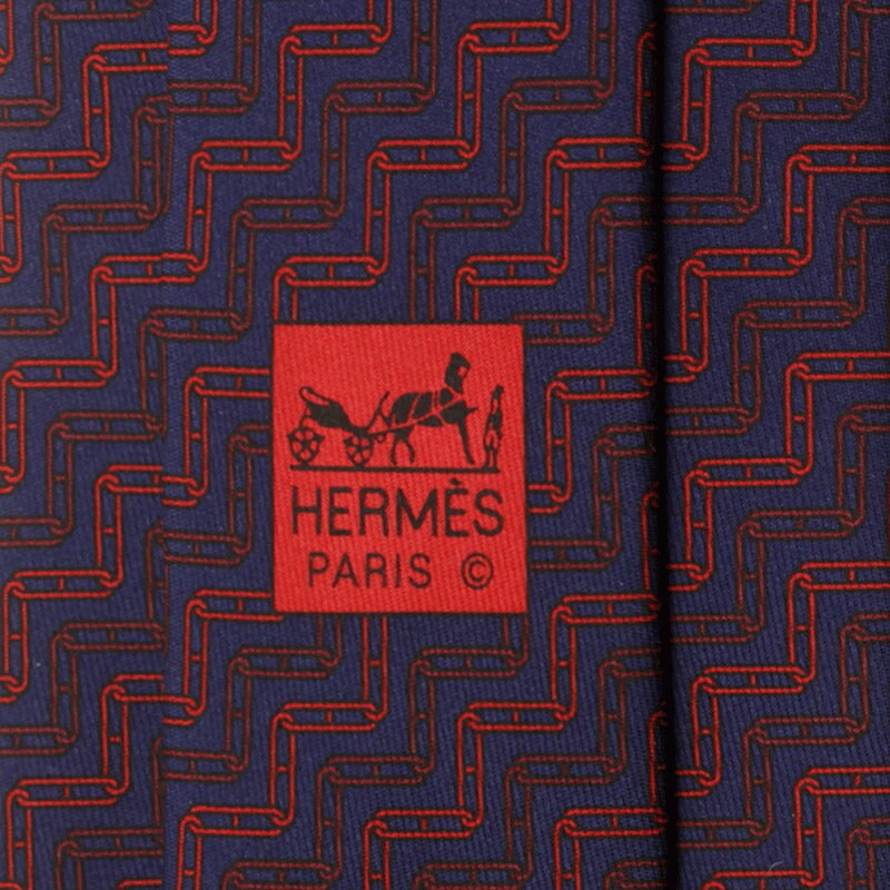 Hermes Men's Silk Tie Paper Clips Pattern 5662 | Necktie Cravate