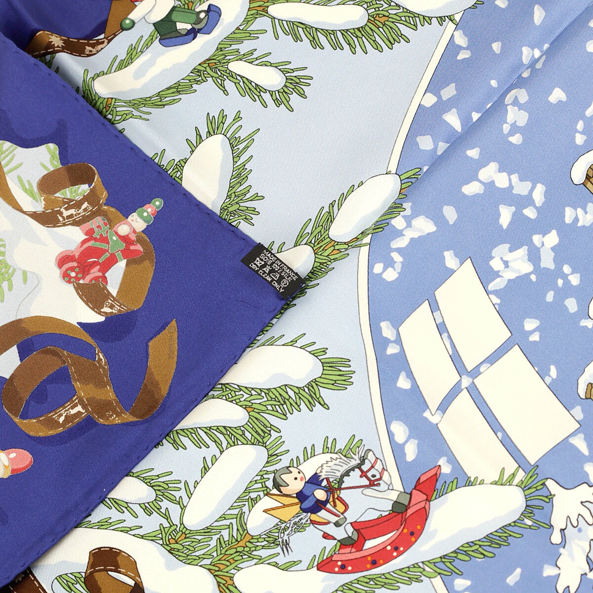 Hermes Scarf "Noel au 24 Faubourg" by Dimitri Rybaltchenko 90cm Silk | Carre Foulard