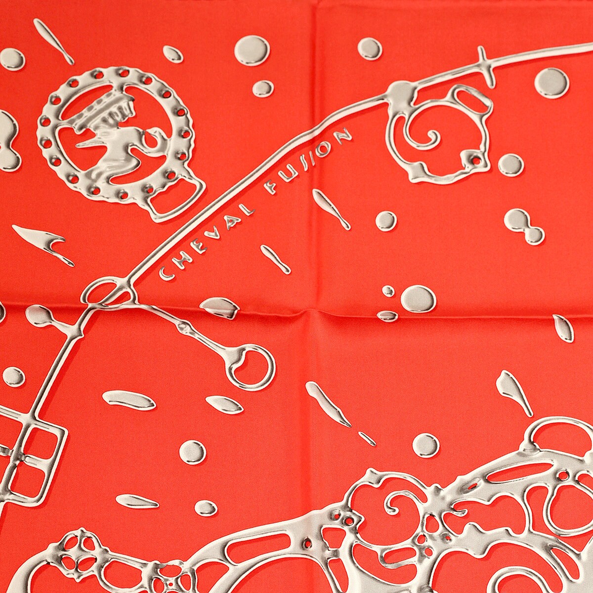 HERMES エルメス カレ90 CHEVAL FUSION スカーフ Hermes Scarf 