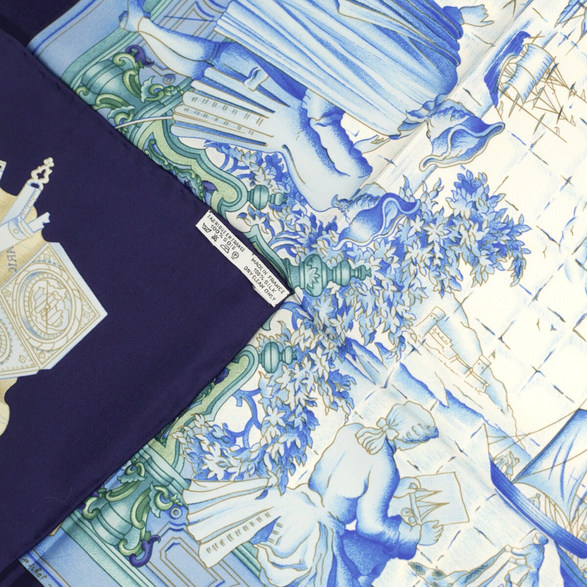 Hermes Scarf "Azulejos" by Catherine Baschet 90cm Silk | Carre Foulard